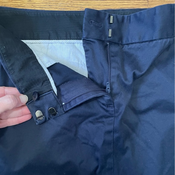 J.Crew Navy Pencil Skirt Classic Style Size 12 - Picture 3 of 10